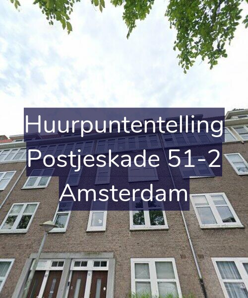 Foto gevel Huurpuntentelling voor Postjeskade 51-2, Amsterdam