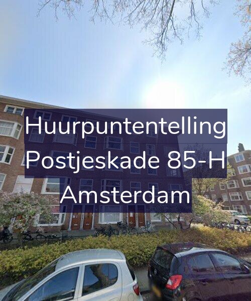 Foto gevel Huurpuntentelling voor Postjeskade 85-H, Amsterdam