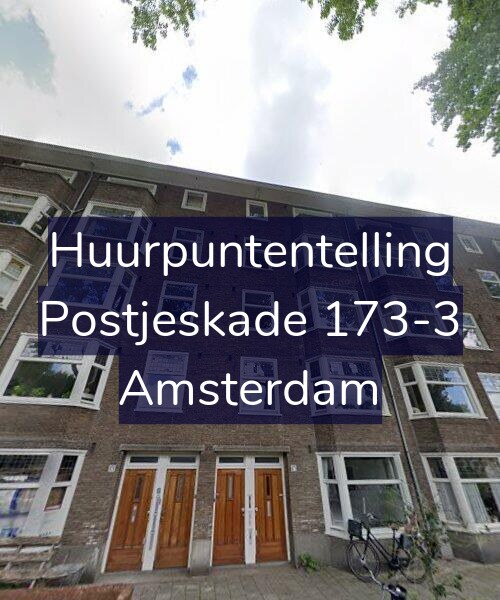 Foto gevel Huurpuntentelling voor Postjeskade 173-3, Amsterdam