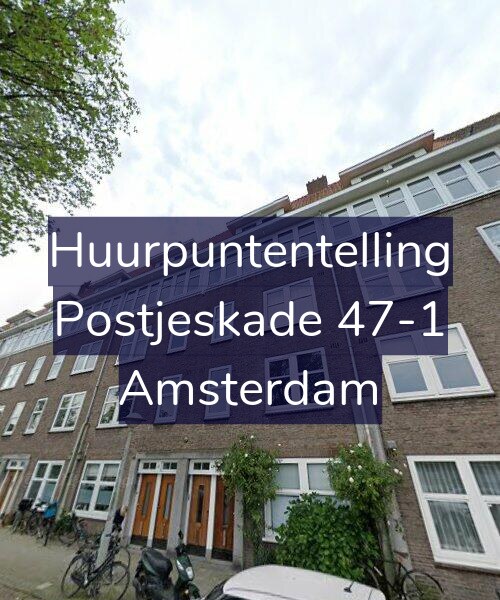 Foto gevel Huurpuntentelling voor Postjeskade 47-1, Amsterdam