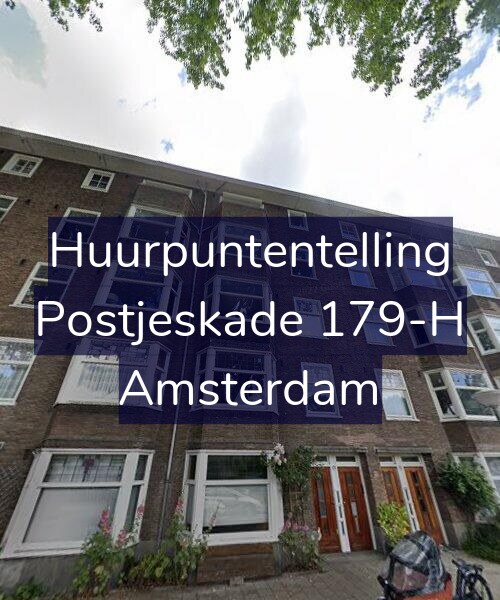 Foto gevel Huurpuntentelling voor Postjeskade 179-H, Amsterdam