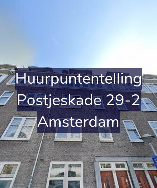 Foto gevel Huurpuntentelling voor Postjeskade 29-2, Amsterdam