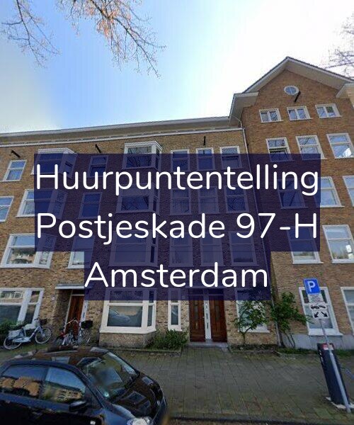 Foto gevel Huurpuntentelling voor Postjeskade 97-H, Amsterdam
