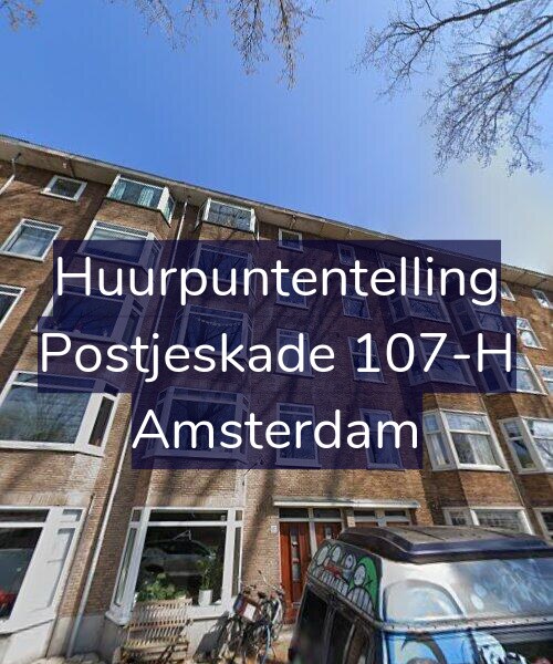 Foto gevel Huurpuntentelling voor Postjeskade 107-H, Amsterdam
