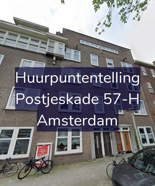 Foto gevel Huurpuntentelling voor Postjeskade 57-H, Amsterdam