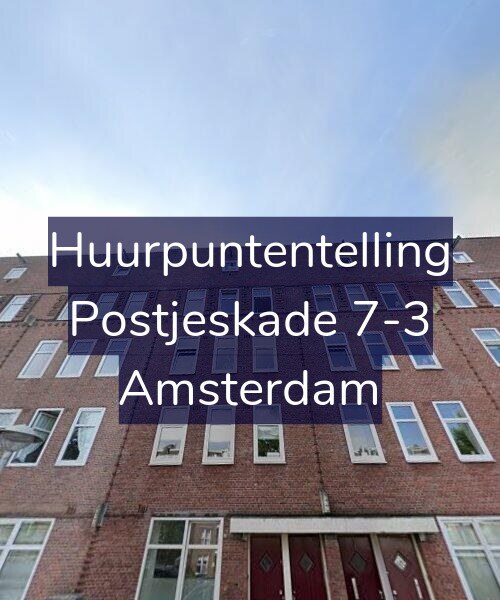 Foto gevel Huurpuntentelling voor Postjeskade 7-3, Amsterdam