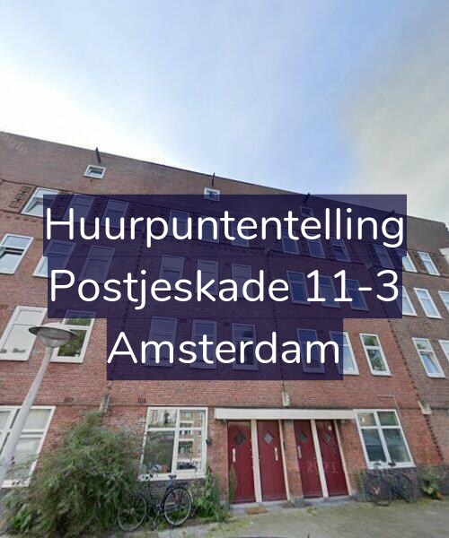 Foto gevel Huurpuntentelling voor Postjeskade 11-3, Amsterdam