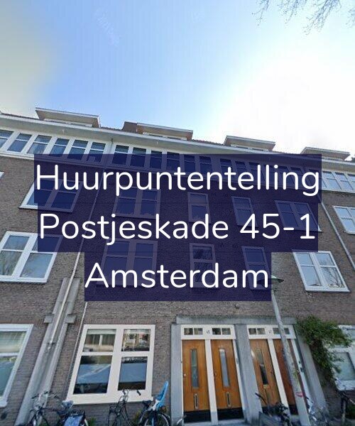 Foto gevel Huurpuntentelling voor Postjeskade 45-1, Amsterdam