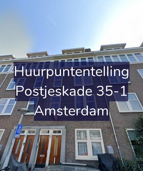 Foto gevel Huurpuntentelling voor Postjeskade 35-1, Amsterdam