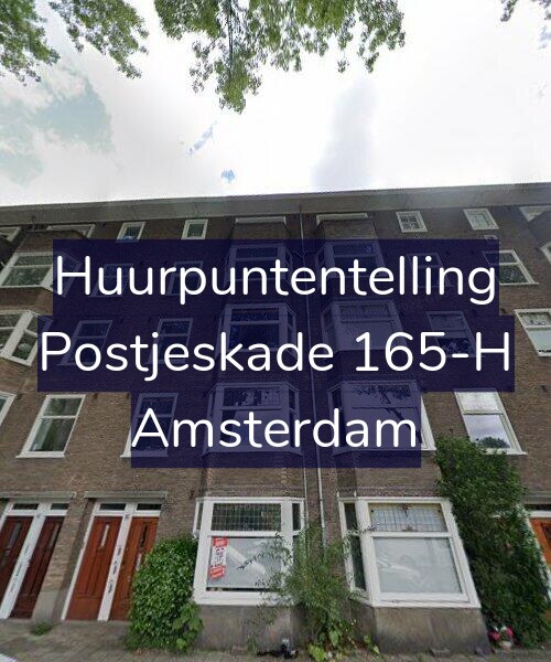 Foto gevel Huurpuntentelling voor Postjeskade 165-H, Amsterdam