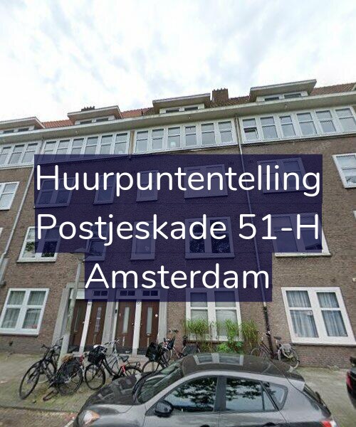 Foto gevel Huurpuntentelling voor Postjeskade 51-H, Amsterdam