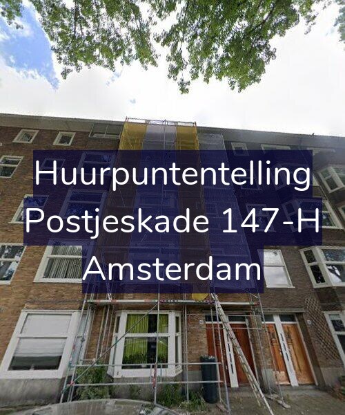 Foto gevel Huurpuntentelling voor Postjeskade 147-H, Amsterdam