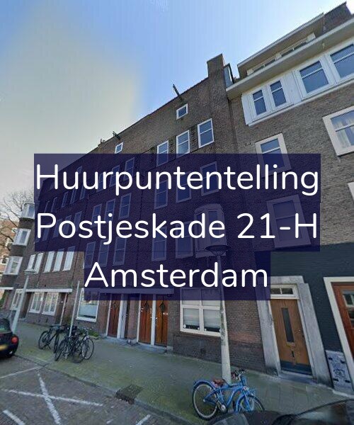 Foto gevel Huurpuntentelling voor Postjeskade 21-H, Amsterdam