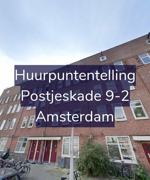 Foto gevel Huurpuntentelling voor Postjeskade 9-2, Amsterdam