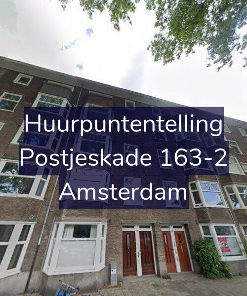Foto gevel Huurpuntentelling voor Postjeskade 163-2, Amsterdam