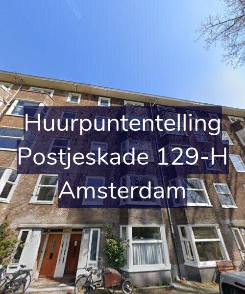 Foto gevel Huurpuntentelling voor Postjeskade 129-H, Amsterdam