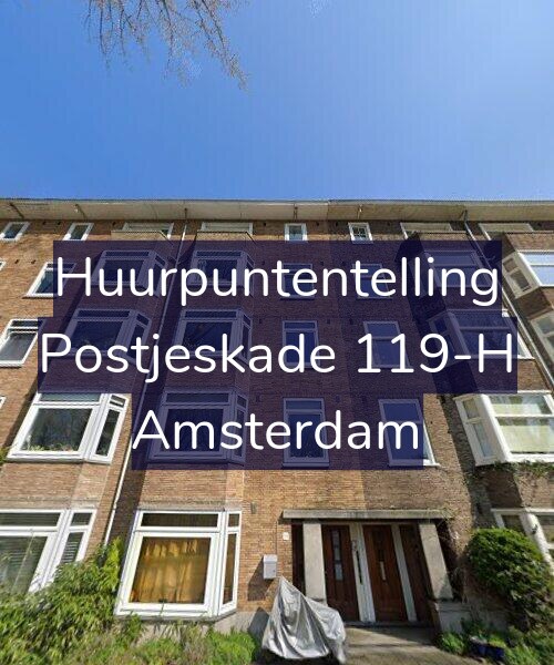 Foto gevel Huurpuntentelling voor Postjeskade 119-H, Amsterdam