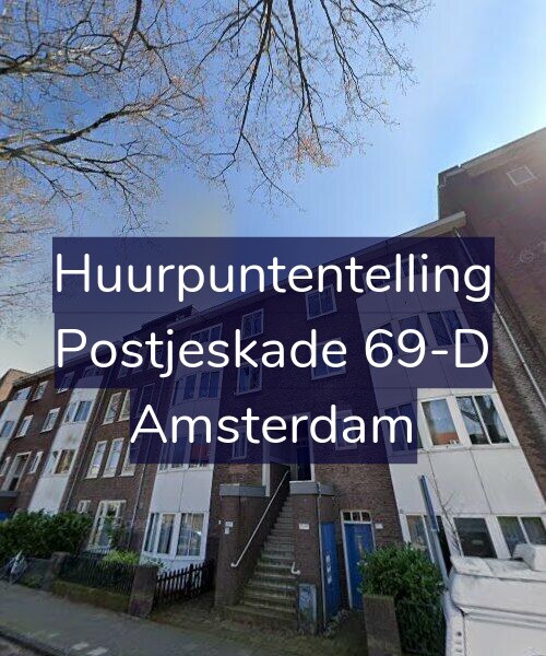 Foto gevel Huurpuntentelling voor Postjeskade 69-D, Amsterdam
