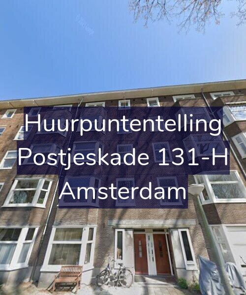 Foto gevel Huurpuntentelling voor Postjeskade 131-H, Amsterdam