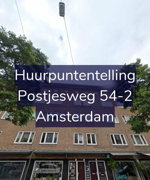 Foto gevel Huurpuntentelling voor Postjesweg 54-2, Amsterdam