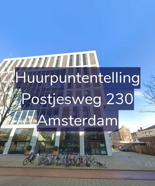 Foto gevel Huurpuntentelling voor Postjesweg 230, Amsterdam