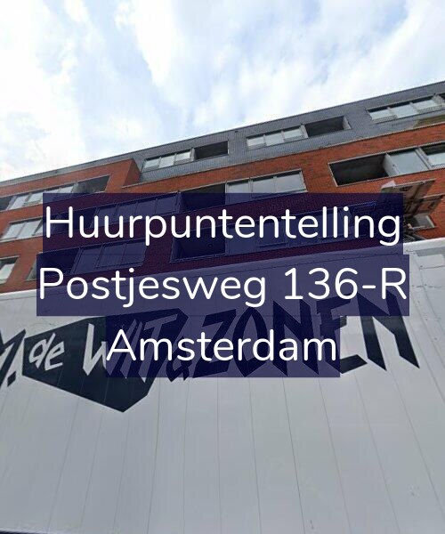 Foto gevel Huurpuntentelling voor Postjesweg 136-R, Amsterdam