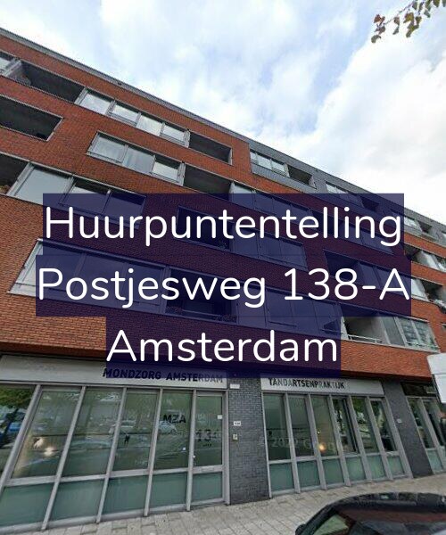 Foto gevel Huurpuntentelling voor Postjesweg 138-A, Amsterdam