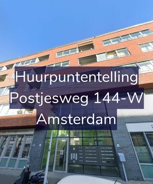 Foto gevel Huurpuntentelling voor Postjesweg 144-W, Amsterdam