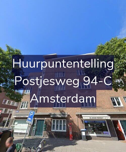Foto gevel Huurpuntentelling voor Postjesweg 94-C, Amsterdam