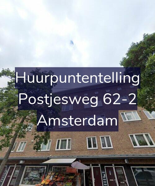 Foto gevel Huurpuntentelling voor Postjesweg 62-2, Amsterdam