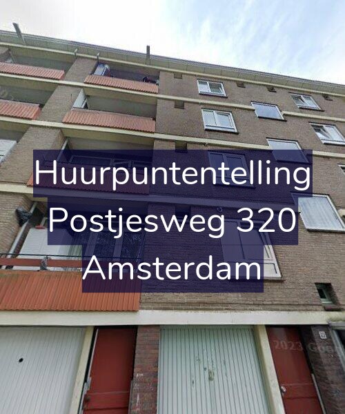 Foto gevel Huurpuntentelling voor Postjesweg 320, Amsterdam