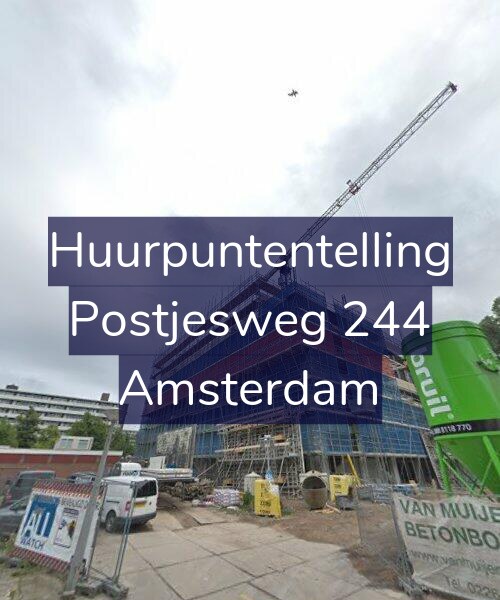 Foto gevel Huurpuntentelling voor Postjesweg 244, Amsterdam