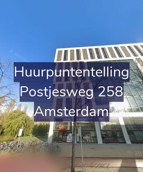 Foto gevel Huurpuntentelling voor Postjesweg 258, Amsterdam