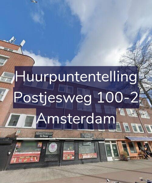 Foto gevel Huurpuntentelling voor Postjesweg 100-2, Amsterdam