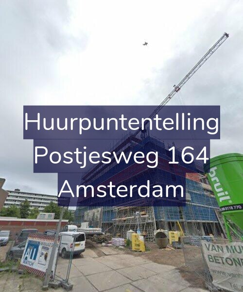 Foto gevel Huurpuntentelling voor Postjesweg 164, Amsterdam