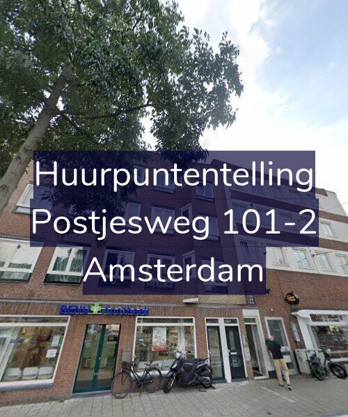 Foto gevel Huurpuntentelling voor Postjesweg 101-2, Amsterdam