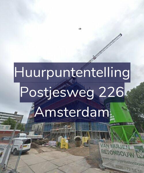 Foto gevel Huurpuntentelling voor Postjesweg 226, Amsterdam