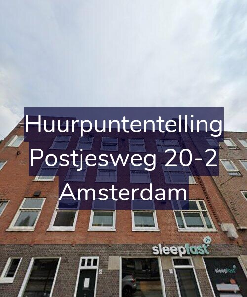 Foto gevel Huurpuntentelling voor Postjesweg 20-2, Amsterdam