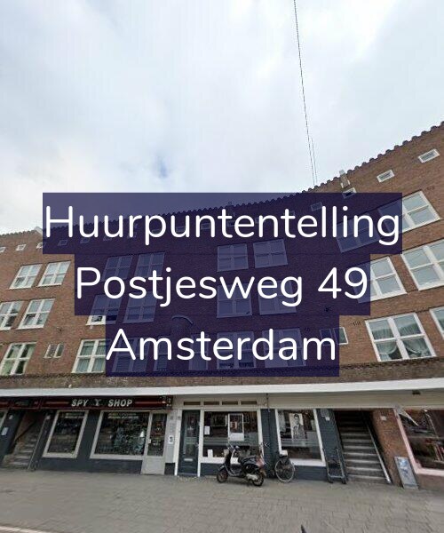 Foto gevel Huurpuntentelling voor Postjesweg 49, Amsterdam