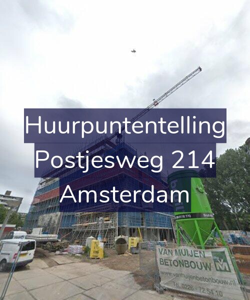 Foto gevel Huurpuntentelling voor Postjesweg 214, Amsterdam