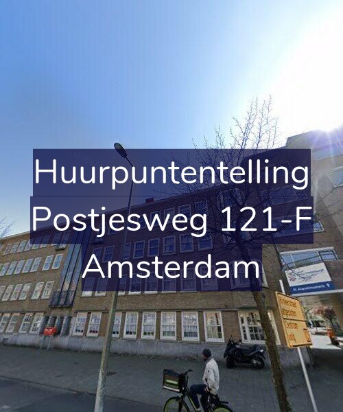 Foto gevel Huurpuntentelling voor Postjesweg 121-F, Amsterdam