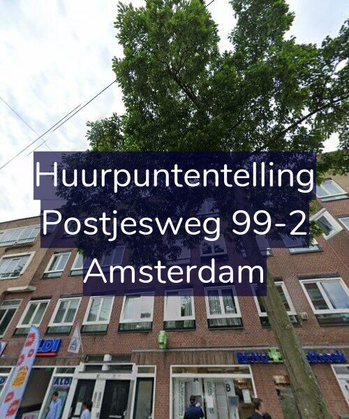 Foto gevel Huurpuntentelling voor Postjesweg 99-2, Amsterdam