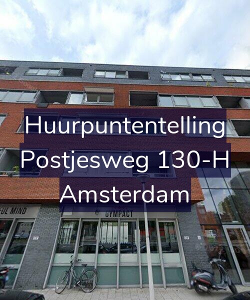 Foto gevel Huurpuntentelling voor Postjesweg 130-H, Amsterdam