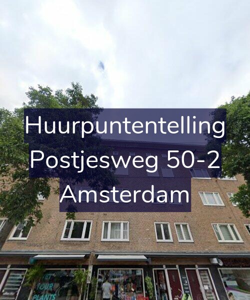 Foto gevel Huurpuntentelling voor Postjesweg 50-2, Amsterdam