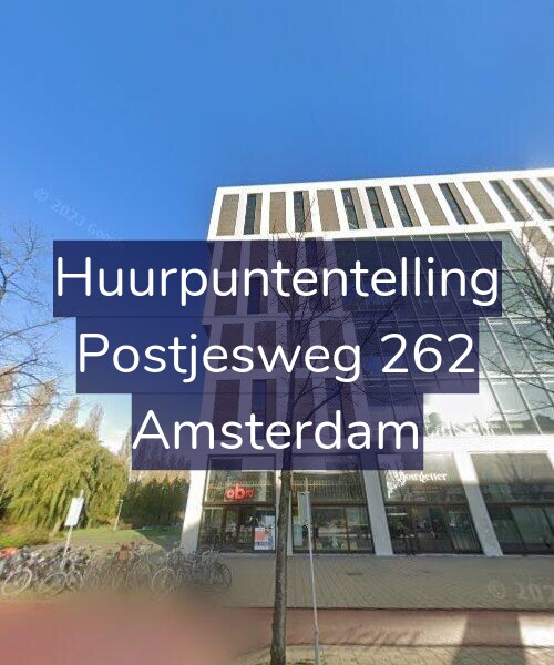 Foto gevel Huurpuntentelling voor Postjesweg 262, Amsterdam