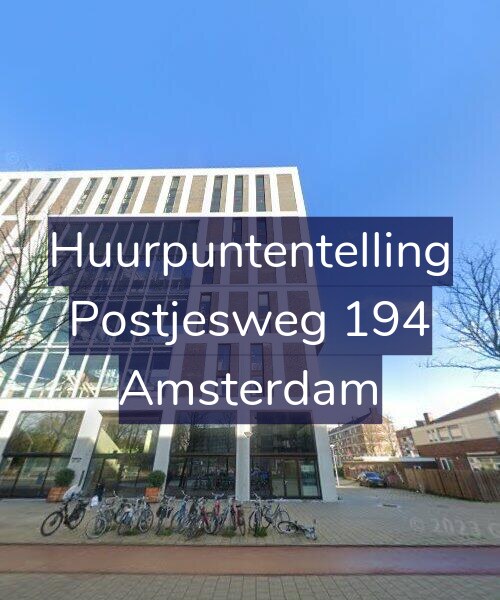 Foto gevel Huurpuntentelling voor Postjesweg 194, Amsterdam