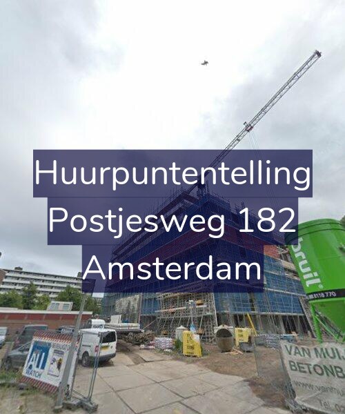 Foto gevel Huurpuntentelling voor Postjesweg 182, Amsterdam