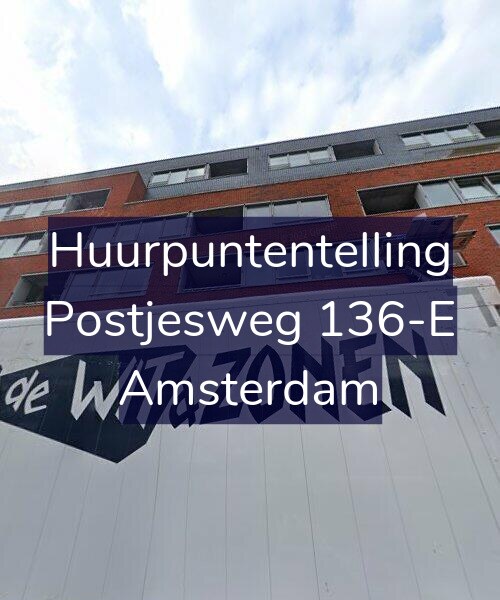 Foto gevel Huurpuntentelling voor Postjesweg 136-E, Amsterdam