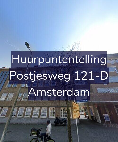 Foto gevel Huurpuntentelling voor Postjesweg 121-D, Amsterdam
