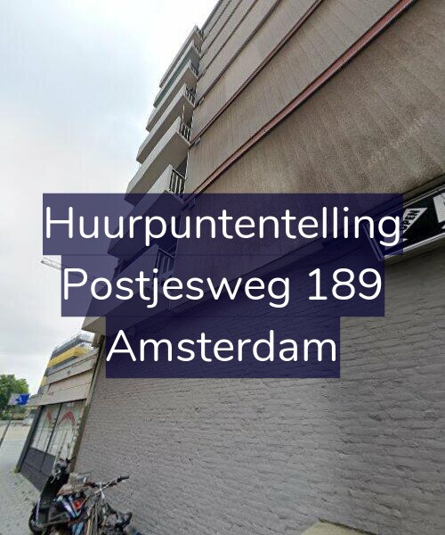 Foto gevel Huurpuntentelling voor Postjesweg 189, Amsterdam